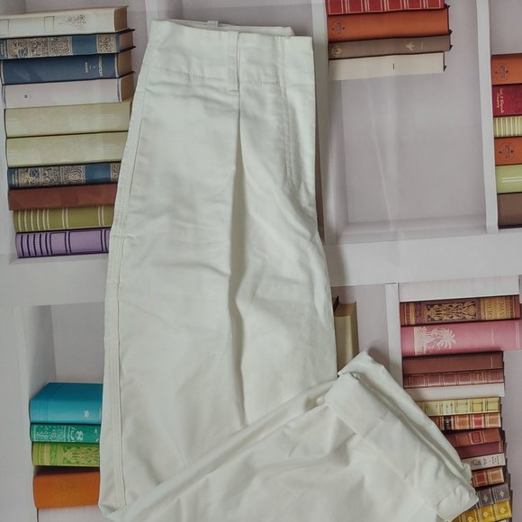 Aritzia Wilfred Free White Pleated Trousers - Picture 1 of 6